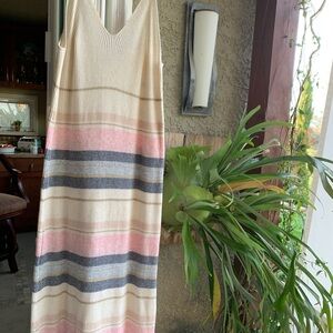 Z Supply Striped Sleeveless Dress - Pink, Blue, Cream